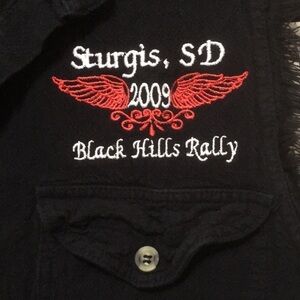 Sturgis sleeveless top  2009 SIZE M Sturgis South Dakota Harley rally